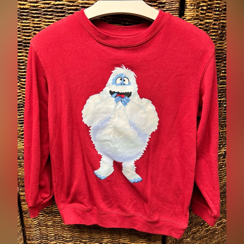 Rudolph the Red Nose Reindeer- Youth, Red Crewneck‎ Sweatshirt- Large